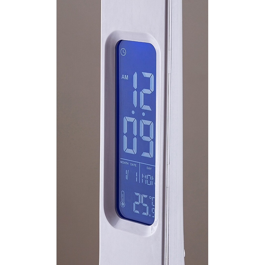 Rabalux - LED himmennettävä pöytävalaisin näytöllä LED/7W/5V 4000K valkoinen